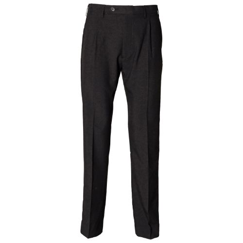 Henbury Men's Polyester Single Pleat Trousers Black