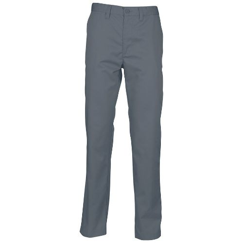 Henbury 65/35 Flat Fronted Chino Trousers Steel Grey