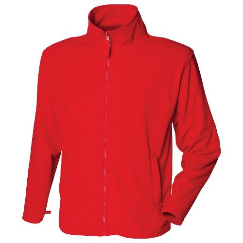 Henbury Microfleece Jacket Classic Red