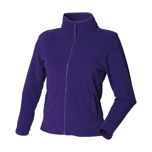 Henbury Women's Microfleece Jacket Purple