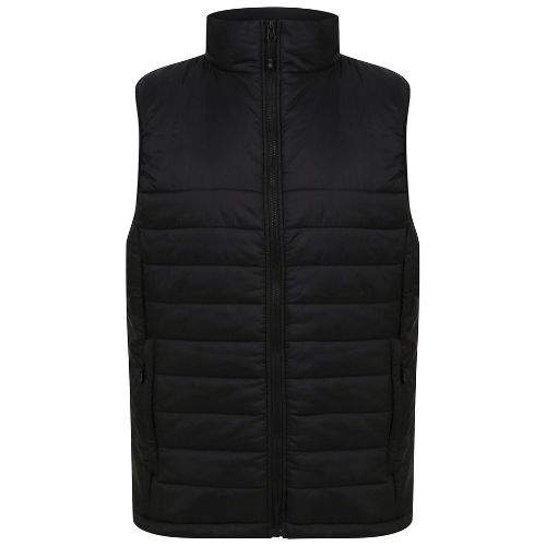 Henbury Unisex Padded Gilet Black