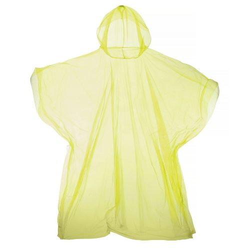 Jb Emergency Hooded Plastic Poncho Yellow