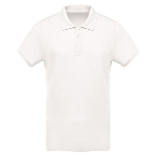 Kariban Men's Organic Piqué Short-Sleeved Polo Shirt Cream