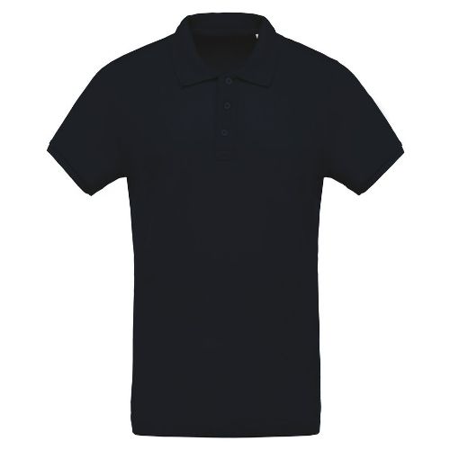 Kariban Men's Organic Piqué Short-Sleeved Polo Shirt Navy