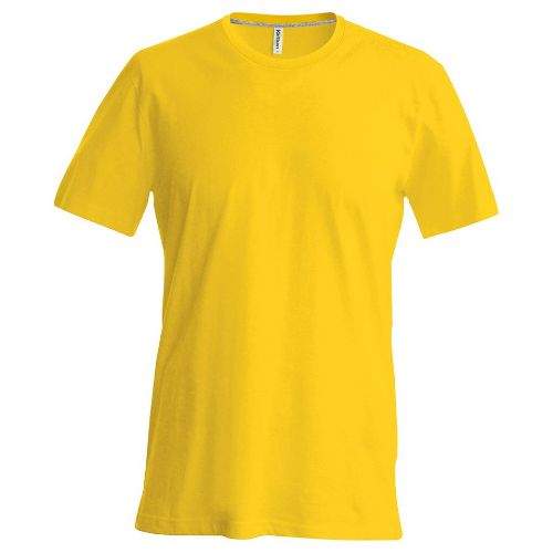 Kariban Short-Sleeved Crew Neck T-Shirt Yellow