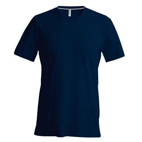 Kariban Men's Short-Sleeved V-Neck T-Shirt Navy