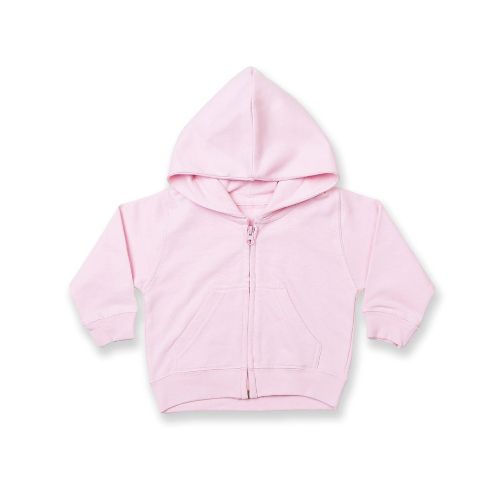 Larkwood Zip-Through Hoodie Pale Pink