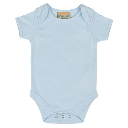 Larkwood Short-Sleeved Bodysuit With Envelope Neck Opening Pale Blue