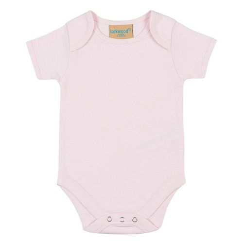 Larkwood Short-Sleeved Bodysuit With Envelope Neck Opening Pale Pink