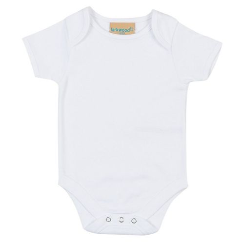 Larkwood Short-Sleeved Bodysuit With Envelope Neck Opening White