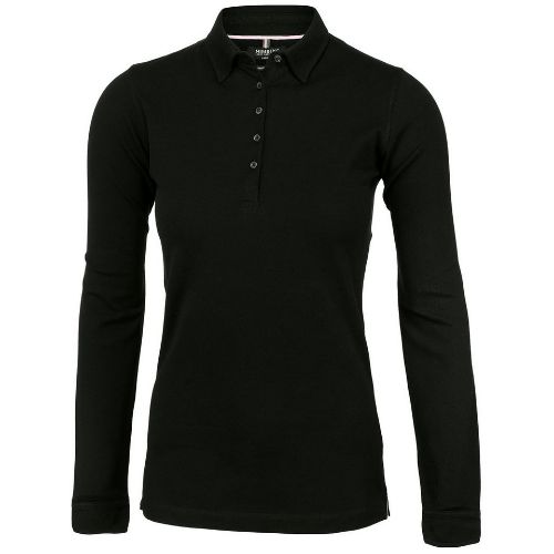 Nimbus Women's Carlington Deluxe Long Sleeve Polo Black