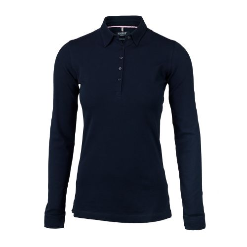 Nimbus Women's Carlington Deluxe Long Sleeve Polo Dark Navy