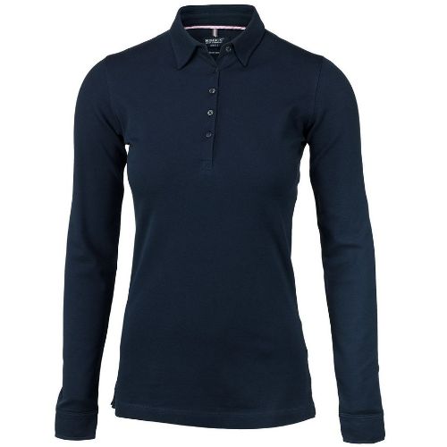 Nimbus Women's Carlington Deluxe Long Sleeve Polo Navy