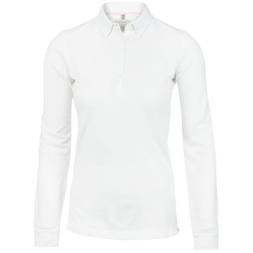 Nimbus Women's Carlington Deluxe Long Sleeve Polo White