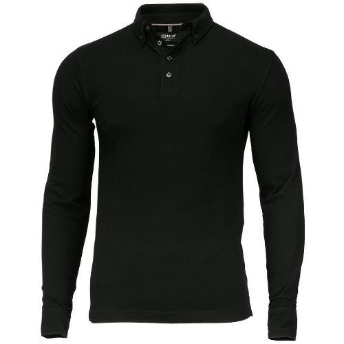 Nimbus Carlington Deluxe Long Sleeve Polo Black