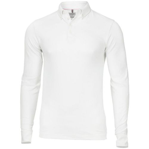 Nimbus Carlington Deluxe Long Sleeve Polo White