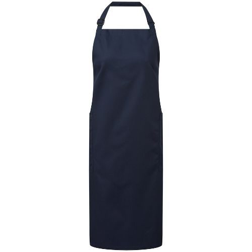 Premier Recycled Polyester And Cotton Bib Apron, Organic And Fairtrade Certified Navy