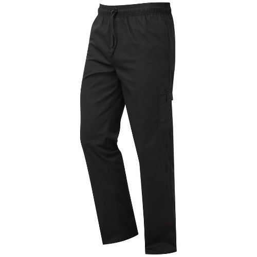 Premier Chef's Essential Cargo Pocket Trousers Black