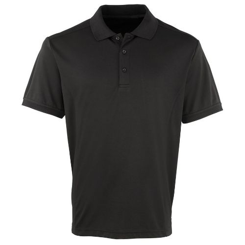 Premier Coolchecker Piqué Polo Black