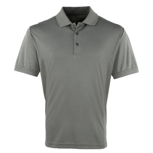 Premier Coolchecker Piqué Polo Dark Grey