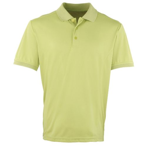 Premier Coolchecker Piqué Polo Lime