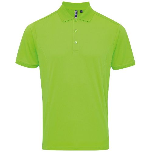 Premier Coolchecker Piqué Polo Neon Green