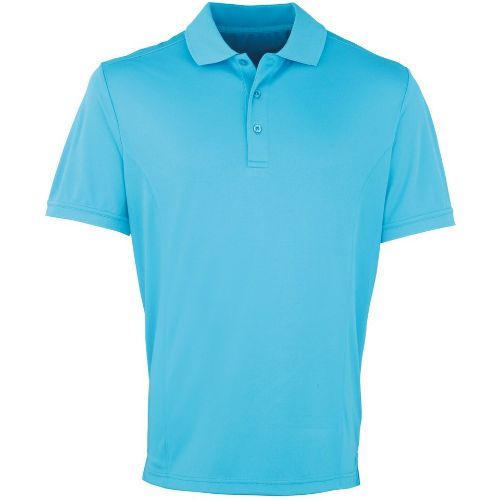 Premier Coolchecker Piqué Polo Turquoise