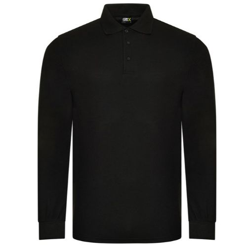 Prortx Pro Long Sleeve Polo Black