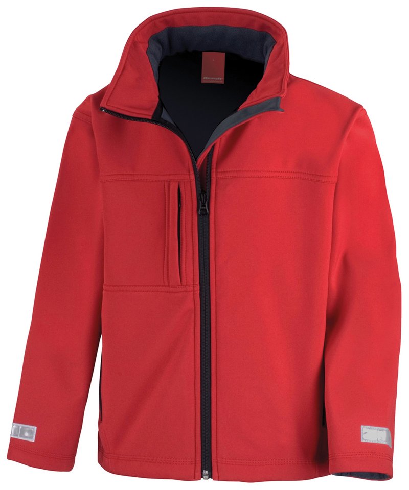 Result Junior Classic Softshell 3-Layer Jacket Red