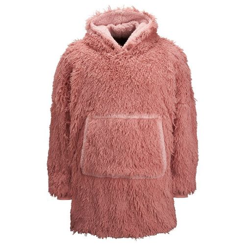 Ribbon The Ribbon Oversized Cosy Reversible Shaggy Sherpa Hoodie Pink