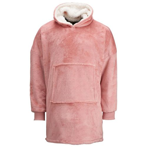 Ribbon The Ribbon Oversized Cosy Reversible Sherpa Hoodie Pink
