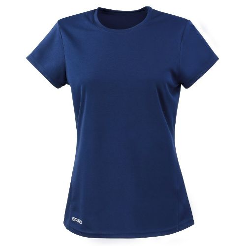 Spiro Women's Spiro Quick-Dry Short Sleeve T-Shirt Navy