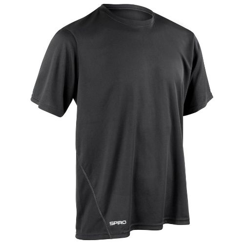 Spiro Spiro Quick-Dry Short Sleeve T-Shirt Black