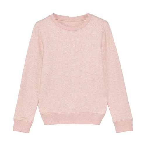 Stanleystella Kids Mini Changer Iconic Crew Neck Sweatshirt (Stsk913) Cream Heather Pink