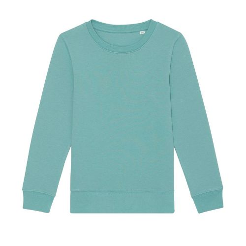 Stanleystella Kids Mini Changer Iconic Crew Neck Sweatshirt (Stsk913) Teal Monstera