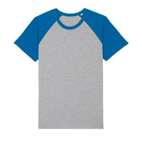 Stanleystella Catcher Unisex Short Sleeve T-Shirt (Sttu825) Heather Grey/Royal Blue