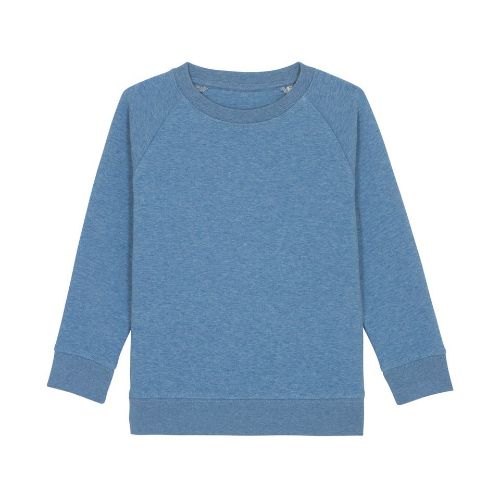 Stanleystella Kids Mini Scouter Iconic Crew Neck Sweatshirt (Stsk916) Mid Heather Blue