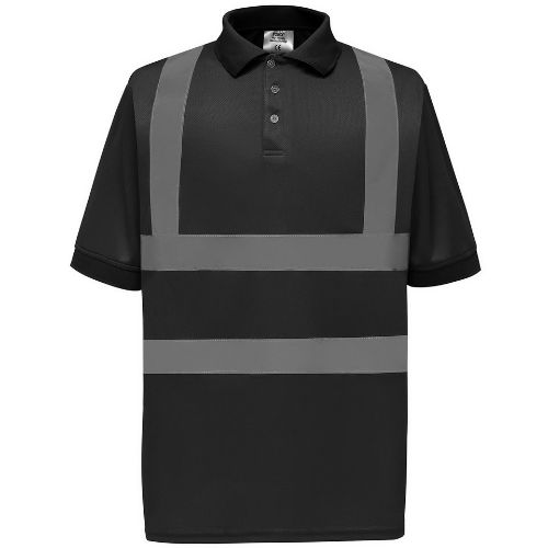 Yoko Hi-Vis Short Sleeve Polo (Hvj210) Black