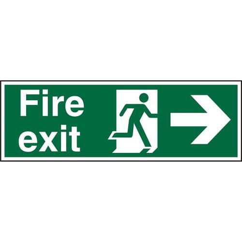 Fire Exit Right Sign