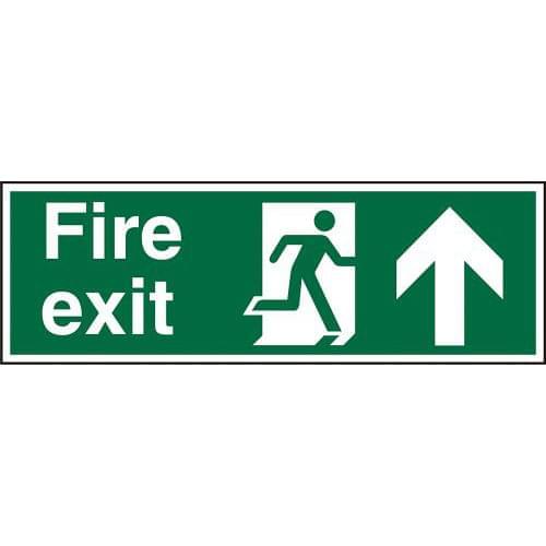 Fire Exit Up Sign