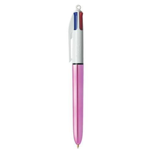 Bic 4 Colours Shine Pink Body 1.0mm Point 0.4mm Line PK12