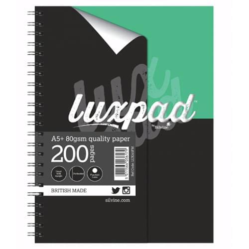 Silvine Lux A5 Twinwire Flexicovered 200 Pages Notebook PK3
