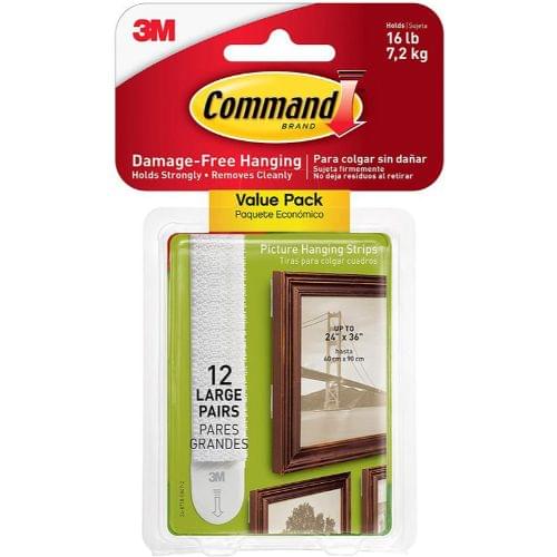 Command Large Picture Hanging Strips PK12 17206