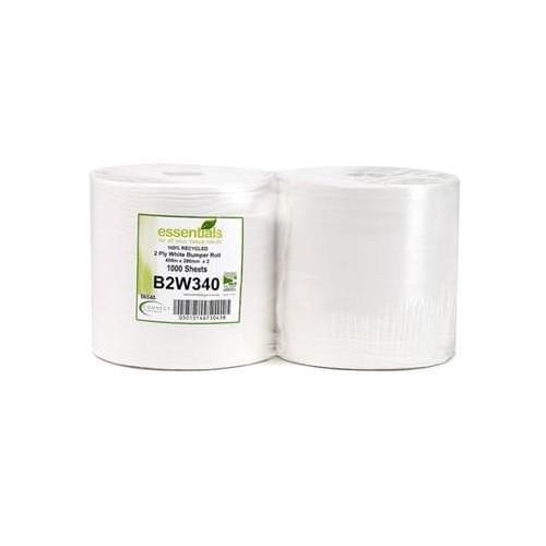 ValueX Bumper Cleaning Recycled Roll White 2ply