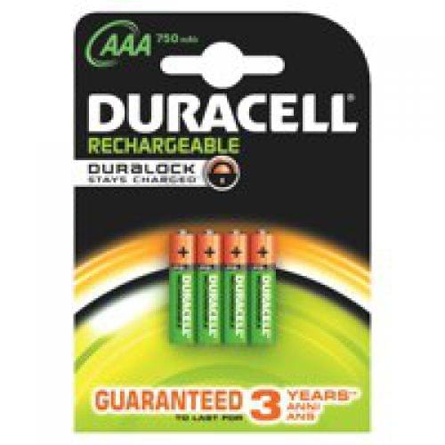 Duracell Plus Power AAA Rechargeable Batteries PK4