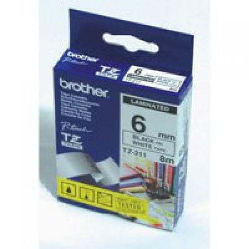 Brother TZE431 Black on Red Label Tape 12mmx8m