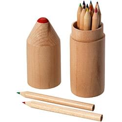 Woody 12-piece coloured pencil set