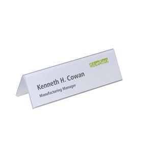 Durable Table Place Name Holder Inserts 61x210mm 1460 (PK20)
