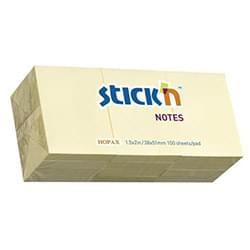 ValueX Stickn Sticky Notes 38x51mm Pastel Yellow (Pack 12)
