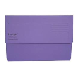 Forever Document Wallets 300gsm 345x245mm Purple PK25